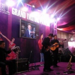 Our professional band at the Wine and Dine fair.