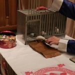 The Bird will pick a card for the guest and give it to master.