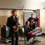 Jazz musicians at HKTDC networking event.