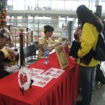Zodiac cutting at the Hong Kong International Airport.