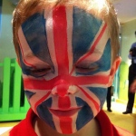 Celebrating the rugby sevens in Hong Kong with some great face painting.