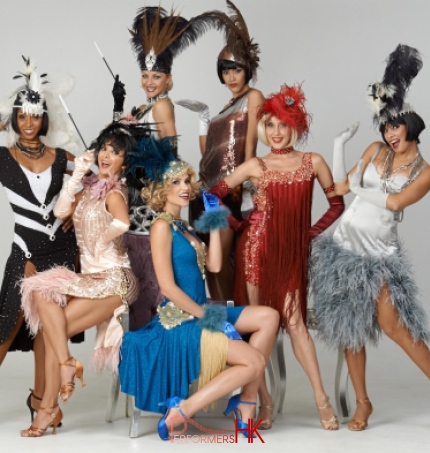 7 Dancers dressed as the great Gatsby Performers