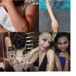 Event with henna tattoos on models.
