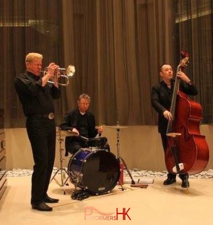 HK live band musician performing at a corporate store opening event