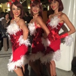 Reindeer girls looking like gorgeous triplets at 109 Repulse Bay!