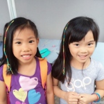 Hairwraps at school fair