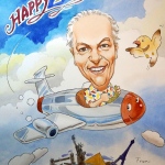 Retirement Caricature drawing by Mr Yeung