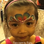 Raint with her princess face painting