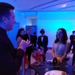 Josay at corp event wowing guests with his walk around skills at Sky 100 