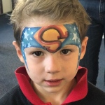 Superman face painting