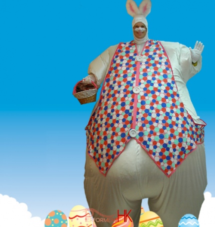Hong Kong inflatable giant Easter Bunny costume for Easter event 