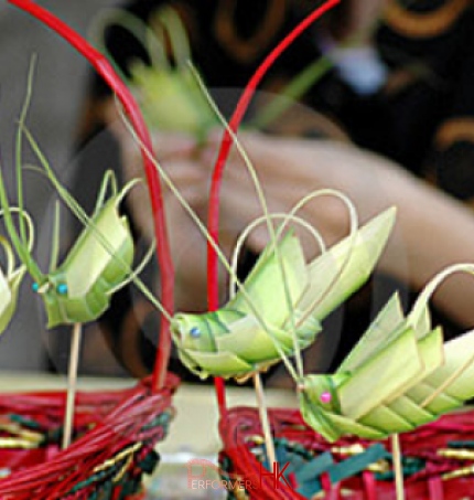 Hong Kong Grasshoppers artist made some Grasshoppers as a give away at a New Year event.