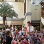 Andy comic juggling in repulse bay Easter fair.