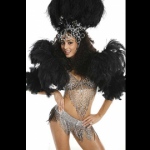 With different costume options - Black Samba costume.