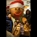Sogo 2015 Christmas Parade with Gingerbread Man and Snowman.