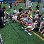 Kids magic and juggling show at the Hong Kong Football club.