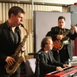 Three Musician in Hong Kong performing at a Hong Kong Jewelry networking event 