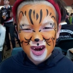 lion face paint.