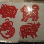 Twelve Chinese zodiac animals - Pig , Mouse , Dog , Cow.