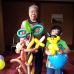 Client always impressed by his balloons skills.