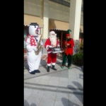 Hong Kong amazing Xmas roving band hired for 109 Repulse bay corporate Christmas event.