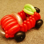 A Red car balloon from Anson.