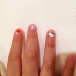 A little cartoon nail paint. Very popular with young kids. 