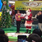 Santa Wayne at APM with Aaron kwok