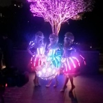 Our led costumes looking amazing at a Hong Kong rooftop garden party.