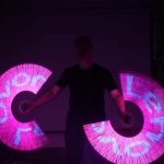 Led Poi with Logo.