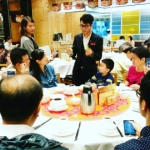Jack performing close up magic at Tao Heung Restaurant. 