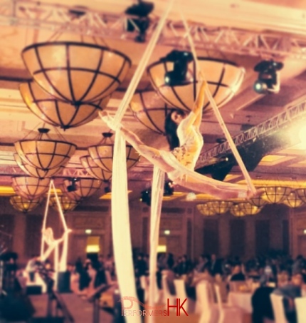 Single female aerial show in hotels in Hong Kong
