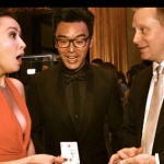 Carina Lau being impressed by Shaun amazing magic. 