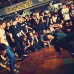 Dance off party in Hong Kong arena.