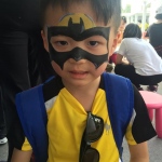 A little batman at the Clear Water Bay School event. 