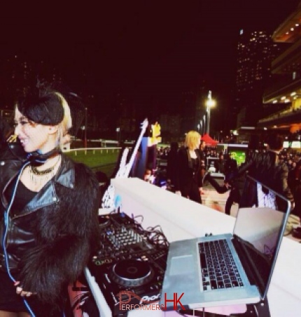 DJ Bezi and large crowd in Hong Kong