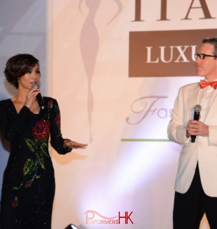 Yamilete, master of ceremoney for Hong Kong Italian Luxury Night