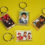 4 different pictures in key chains 