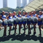 Our dancers cheerleading and looking great for the Rugby Sevens in Hong Kong.