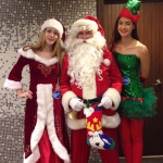 Santa with two Elf at Sogo.