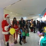 Santa with Santa girl and Elf at the Sogo TST