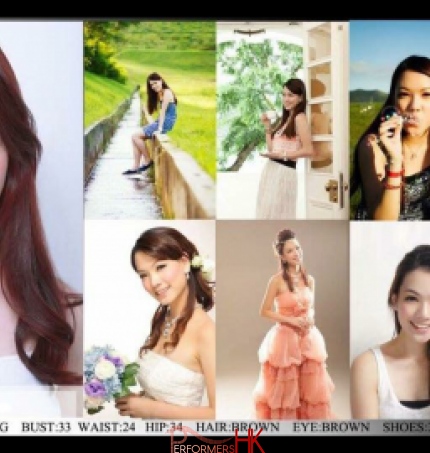 Female model photo shutting for a function in HK 
