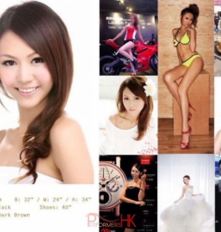 Hong Kong female model photo form corporate event.