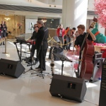3 piece band at Elements mall with movie themed music performance