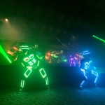 Tron dance performance multicolor LED dance outfit combine with cool music to bring that cyber edge to your function