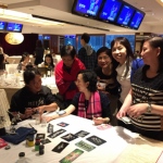 Happy guests getting their tattoos done at Happy Valley Racecourse