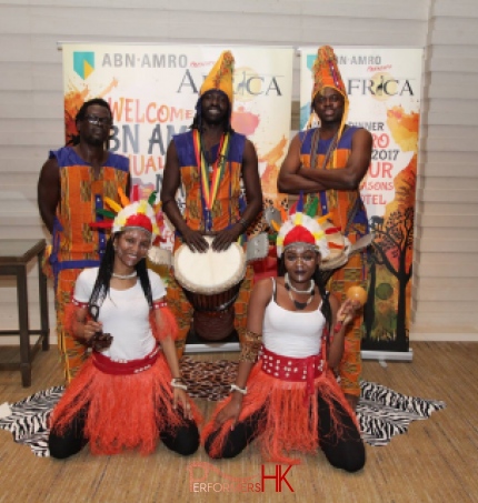 5 african performers at event
