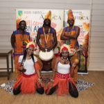 Drummers with dancers for African theme event