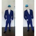 Dark Blue Suit headless man costume