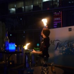Fire flair performing 